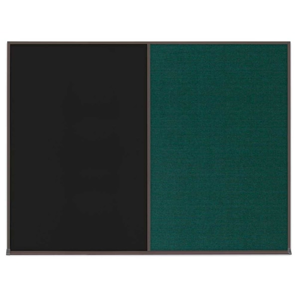Double Door Radius Corkboard, 42"X32", B